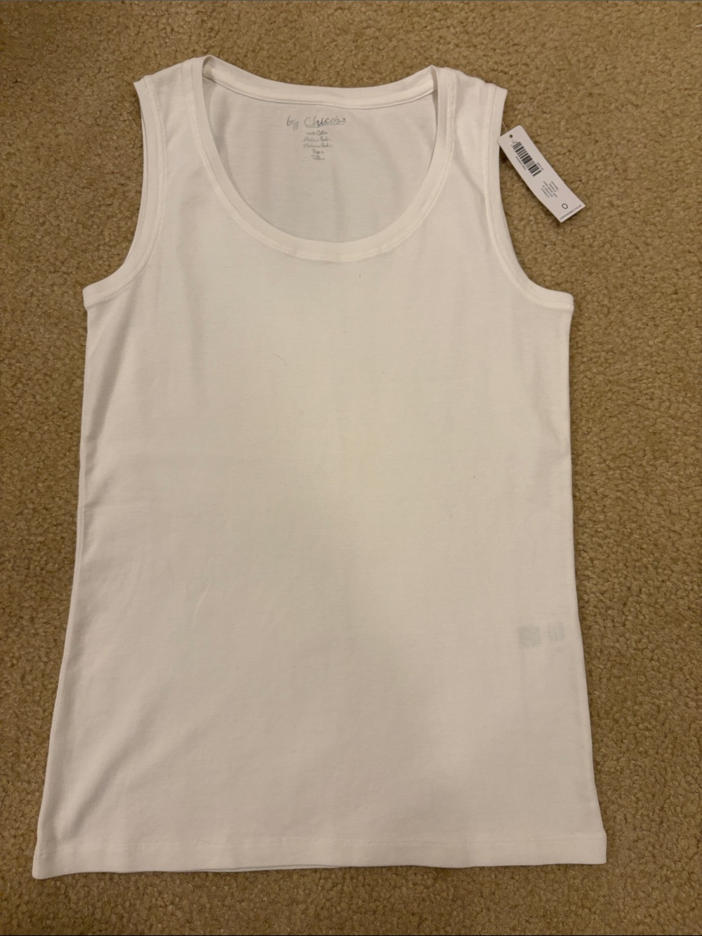Chico’s White Scoop Neck Tank Top